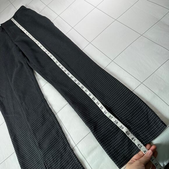 Abercrombie & Fitch Pants Womens 12 Gray Houndstooth Skinny Ultra High Rise Slit - Picture 12 of 13